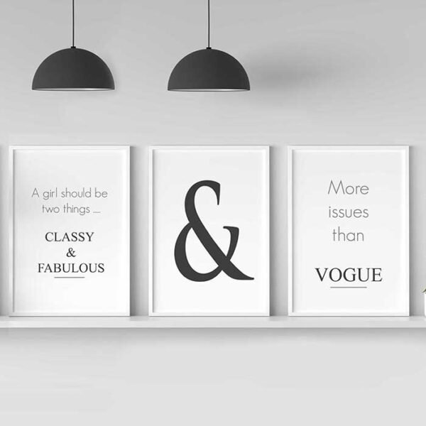 Pack of 4 Fashion Quotes - Image 3