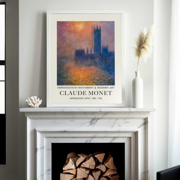 Claude Monet's The Houses of Parliament, Sunset - Image 3