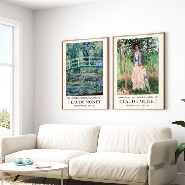 Claude Monet's Water Lilies and Japanese Bridge - Image 3
