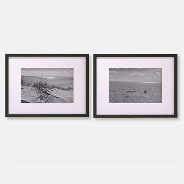 Sand Dunes On A Tranquil Beach | Black and White - Image 4